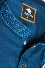 Premium Soft Cotton Panjabi (Sea Green) - Image 6