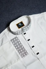 Premium Soft Cotton Panjabi (White)