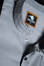 Premium Soft Cotton Panjabi (Ash) - Image 4