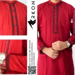 Premium Soft Cotton Panjabi(Red)
