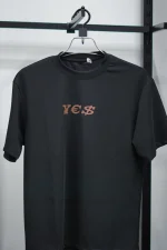 PREMIUM YES T-SHIRT (BLACK) - Image 2