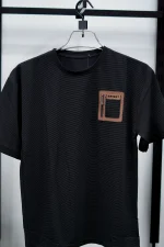 HIGH QUALITY BRIGHT T-SHIRT (BLACK) - Image 2