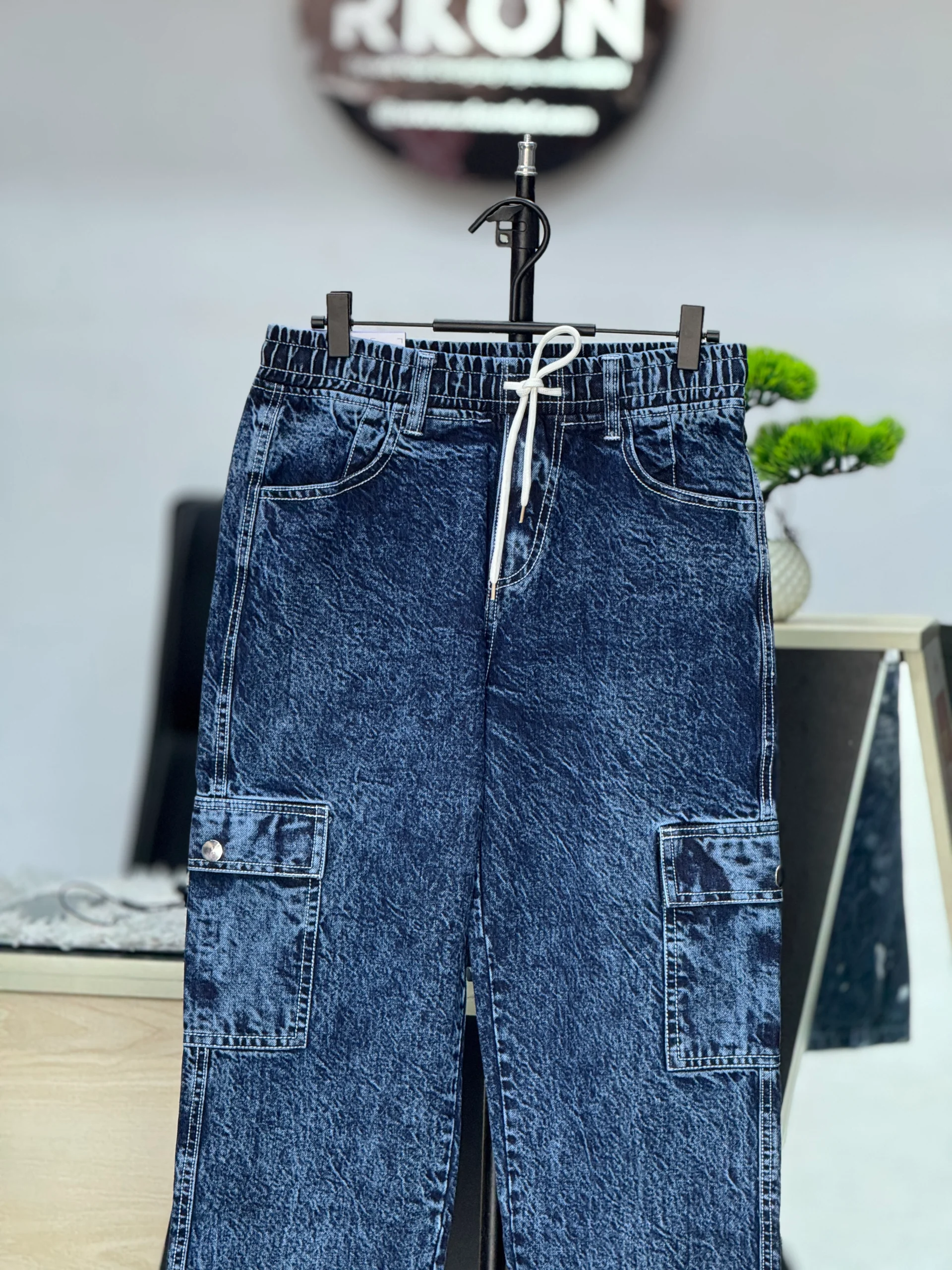 IMG_5141 6 Pocket Baggy Denim Pant - Image 1