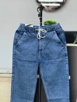4 Pocket Ice Wash Baggy Denim Pant