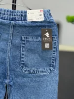 4 Pocket Ice Wash Baggy Denim Pant - Image 3