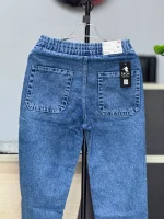 4 Pocket Ice Wash Baggy Denim Pant - Image 5