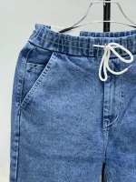 4 Pocket Ice Wash Baggy Denim Pant - Image 2